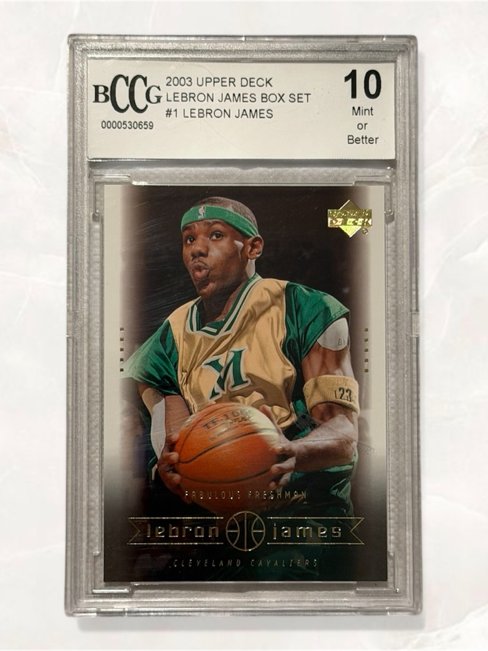 2003 Upper Deck, LeBron James Box Set, #1, Rookie RC, Beckette Grade 10